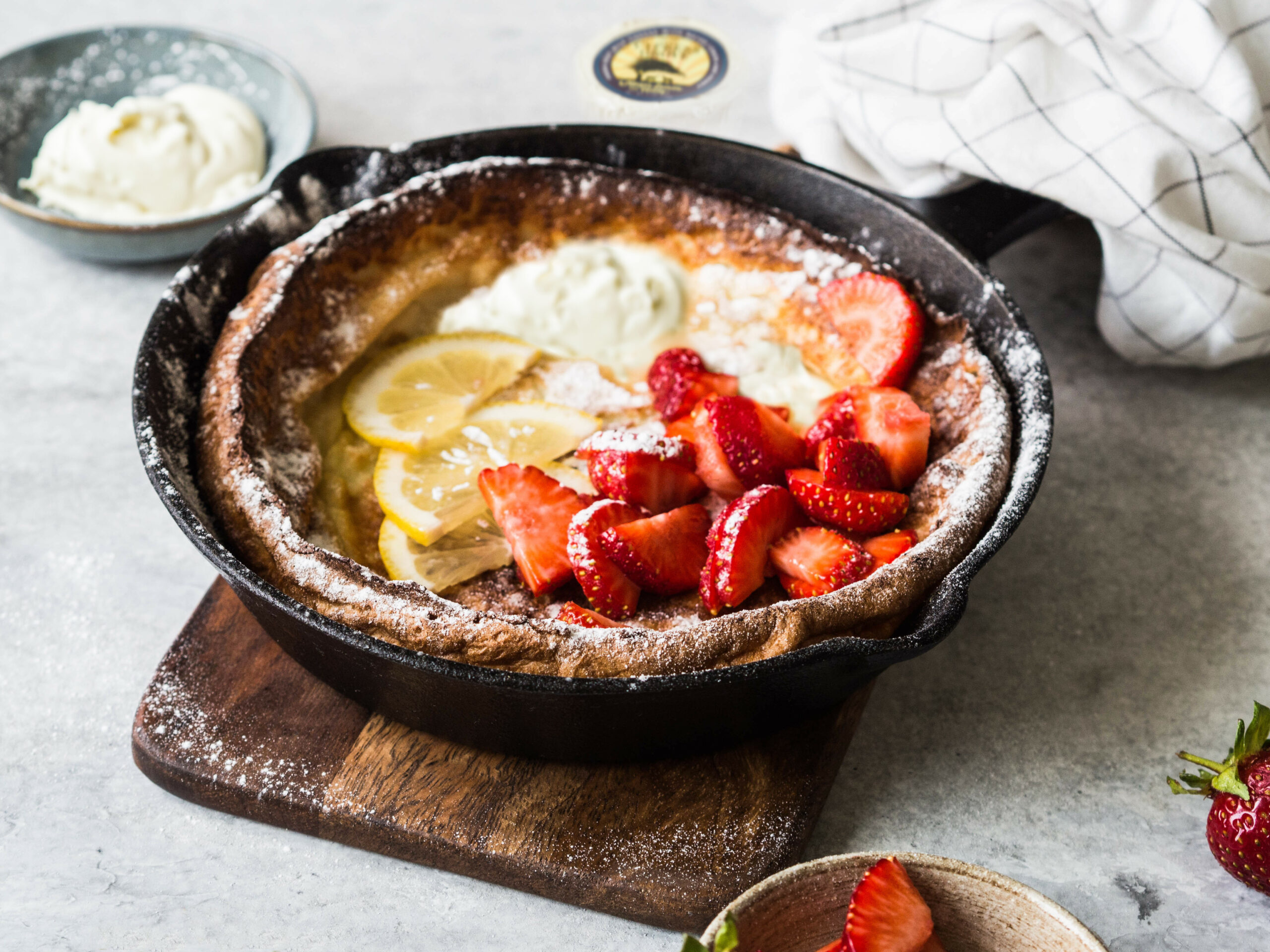 Dutch Baby with Meyer Lemon and Honey